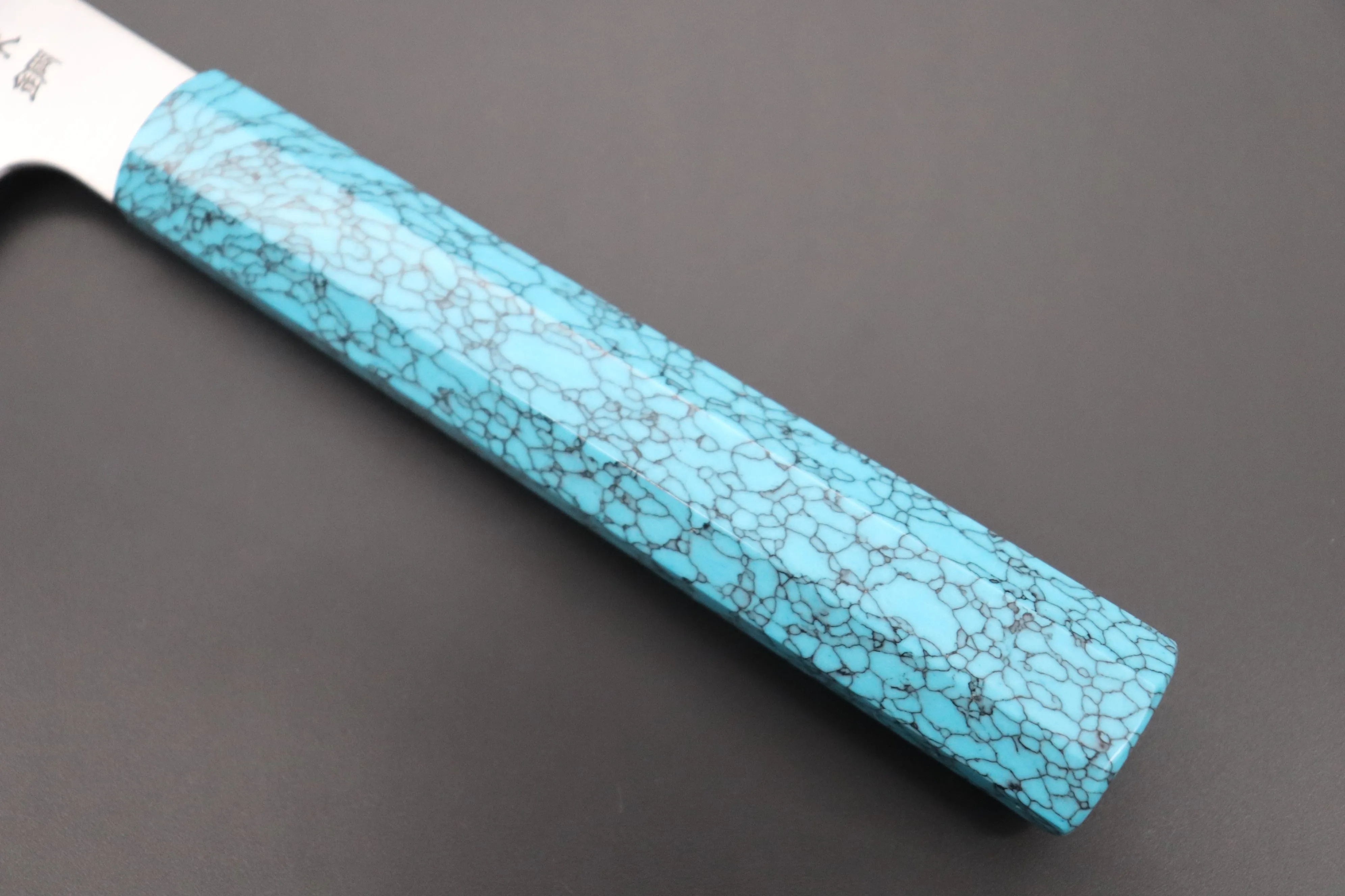 Fu-Rin-Ka-Zan YUTAKA 豊佳 Series R-2 Edition FR2YP-16 Kiritsuke 270mm (10.6 Inch, Octagonal Turquoise Gem-Composite Stone Handle)