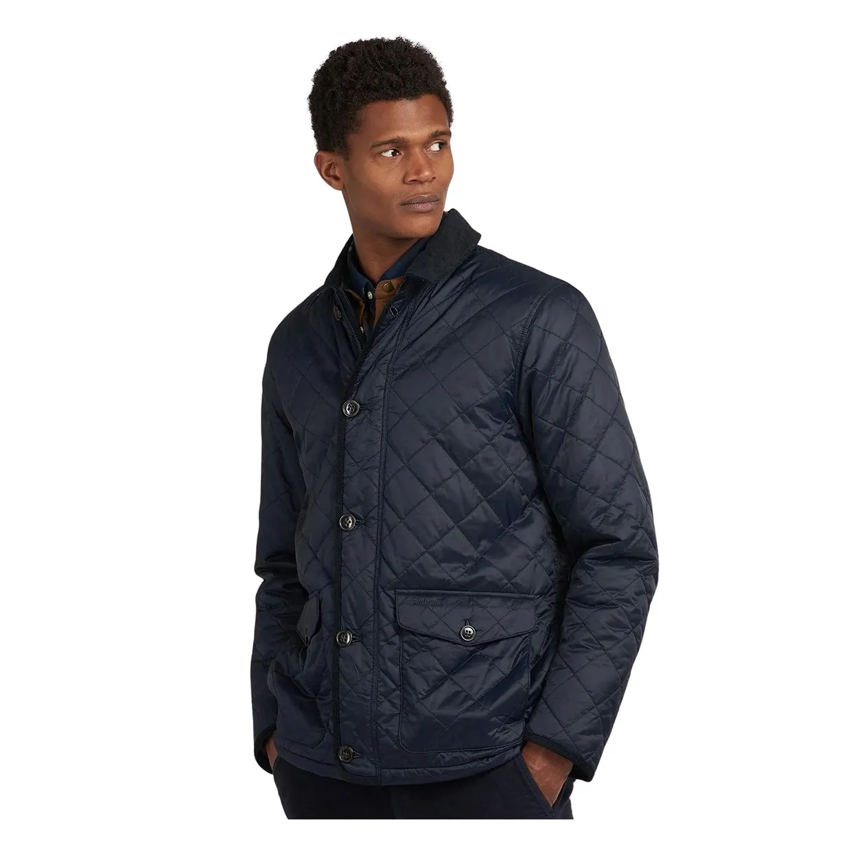 Giubbino Barbour Horden Quilted Jacket Blu Navy