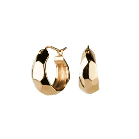 Gold Fragment Huggie Hoops