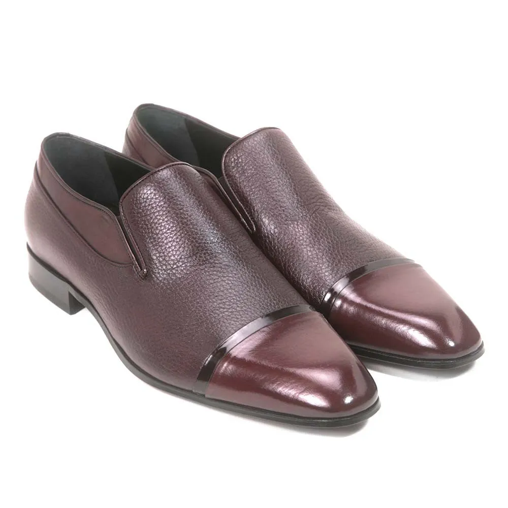 Golden Pass Men's Burgundy Double Gore Leather Sole Slip-On