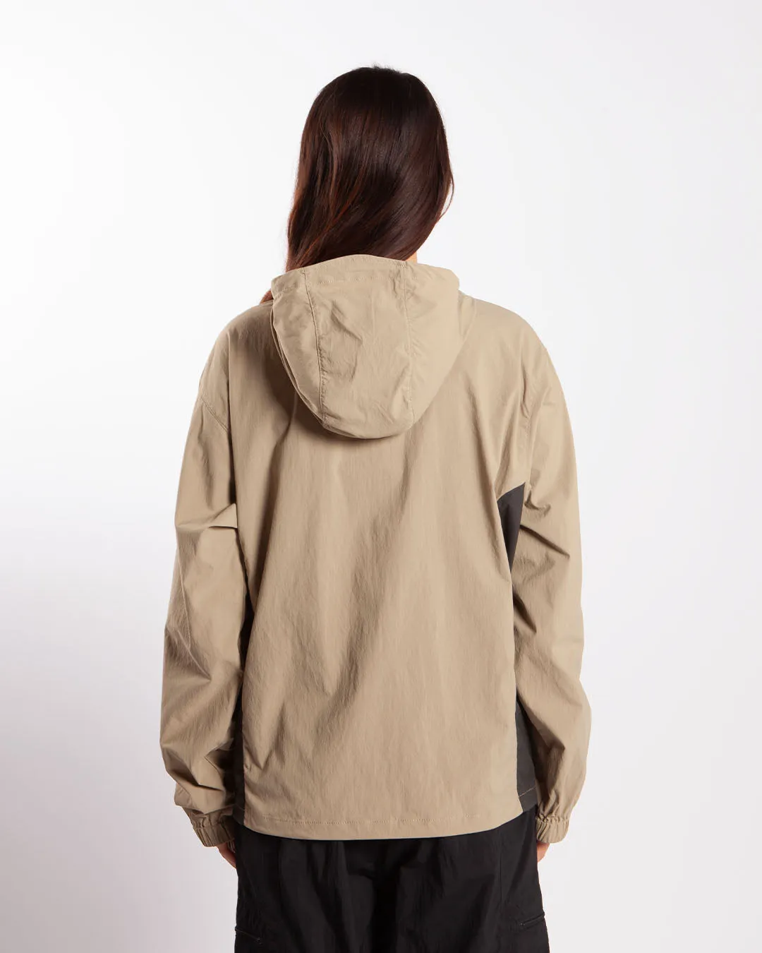 Gramicci Softshell Nylon Hooded Jacket Taupe