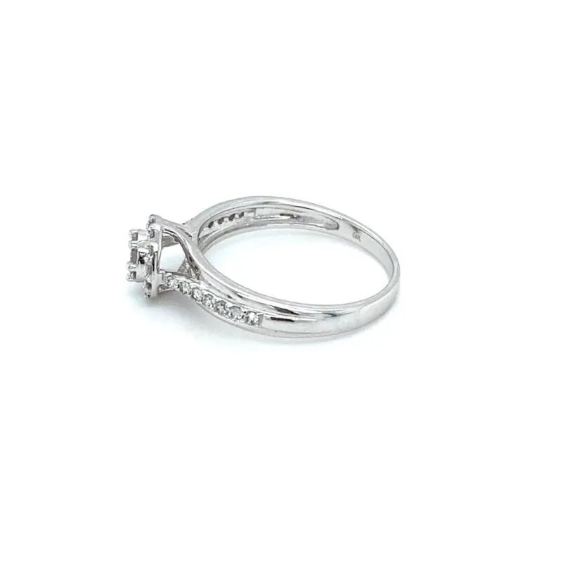 'HARPER' 9ct White Gold Cluster Diamond Ring