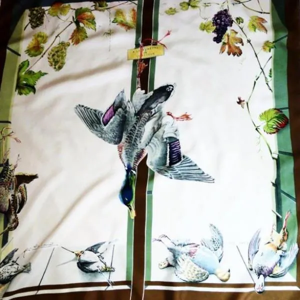 Hermes Silk Scarf A la Fenetre du Chasseur Henri de Linares RARE