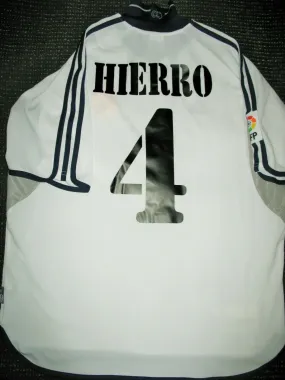 Hierro Real Madrid 2000 2001 Jersey Shirt Maillot Camiseta L