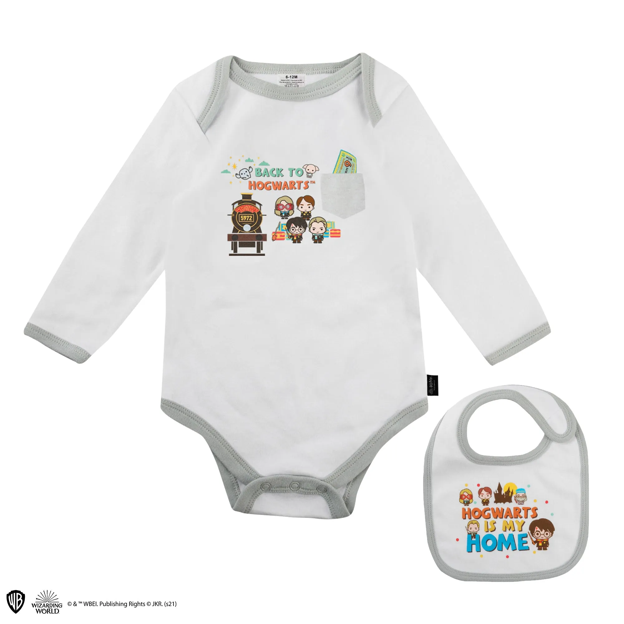 Hogwarts Baby Bodysuit and bib