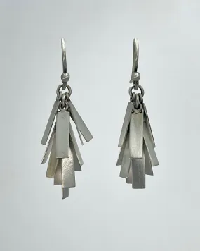 Jane Diaz Short Rectangle Cluster Drop Earrings