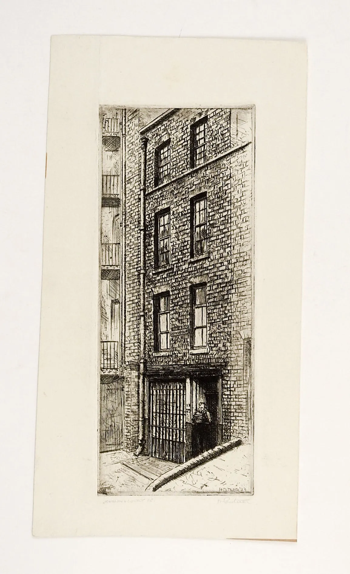 Johnson's Court London Etching