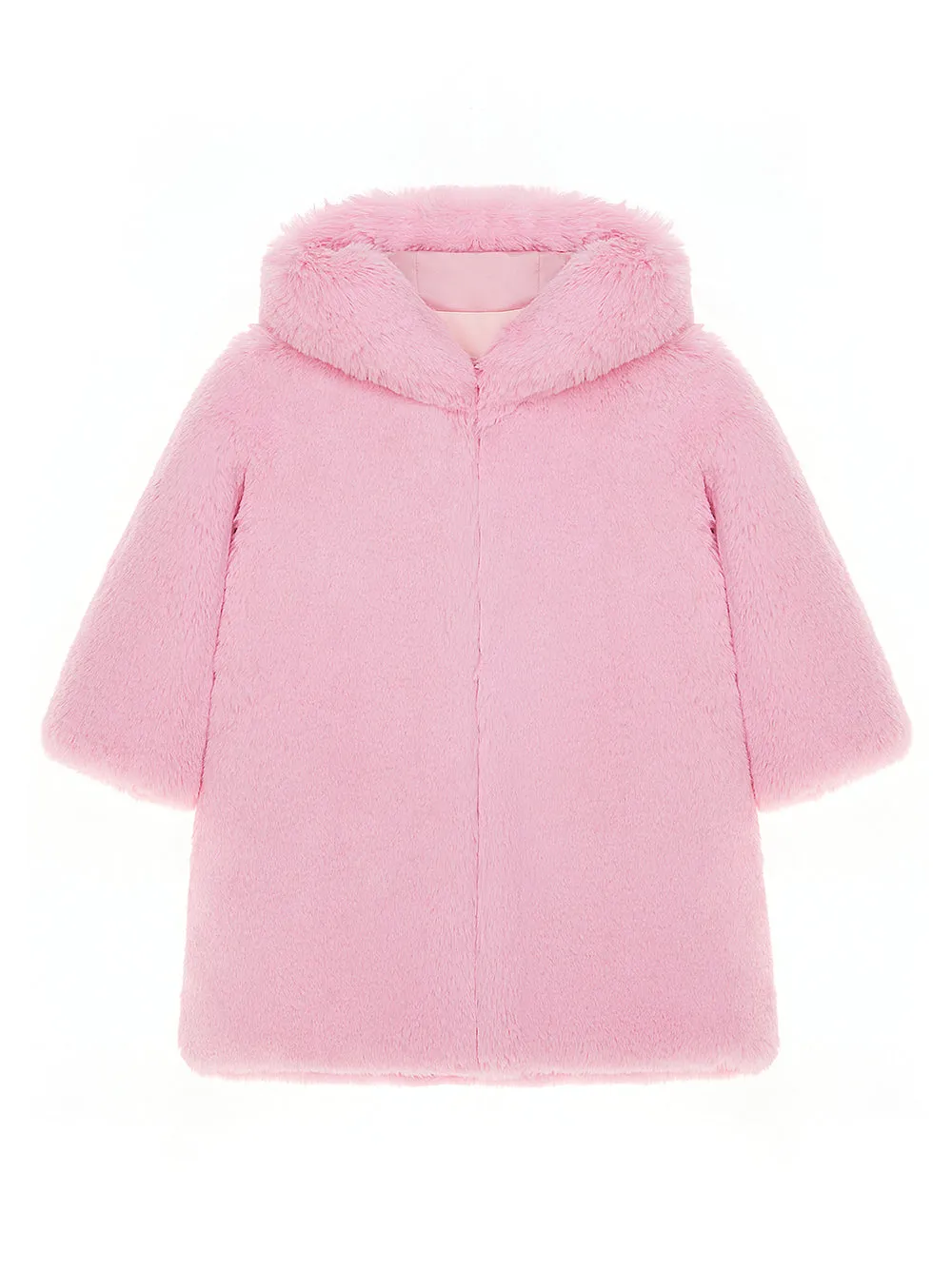 KIDS FAUX FUR EILLE HOODIE COAT