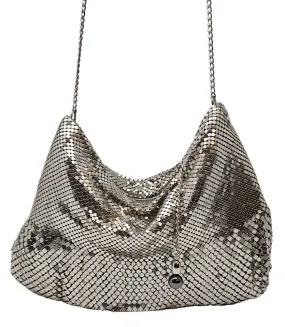 Laura B Ana Silver Disco Bag