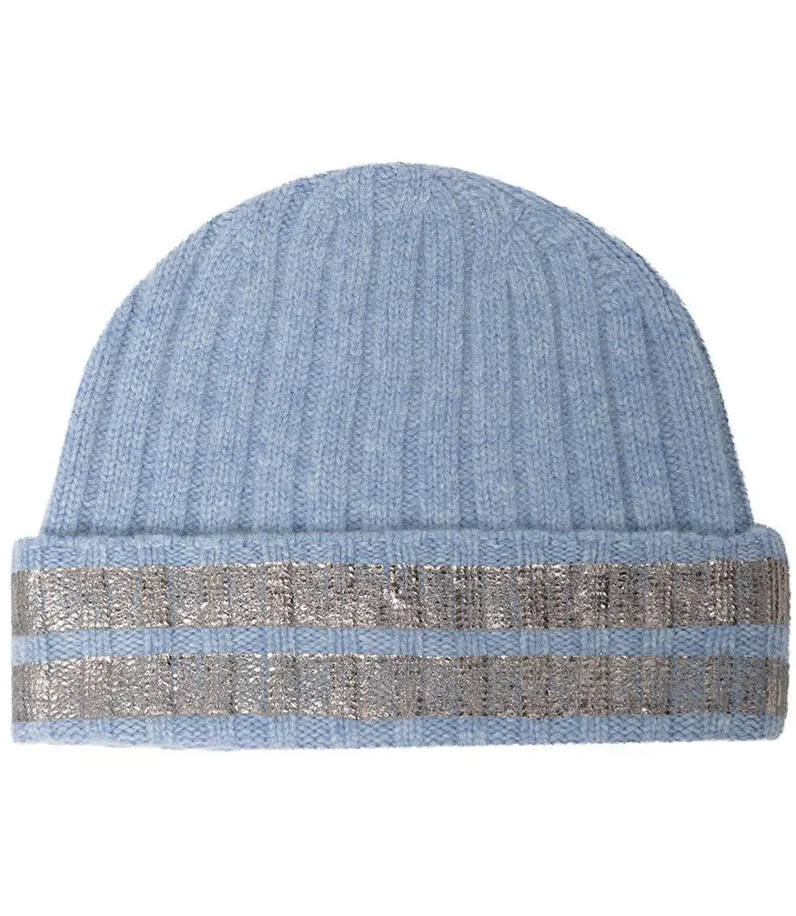 Light Blue Cashmere Beanie