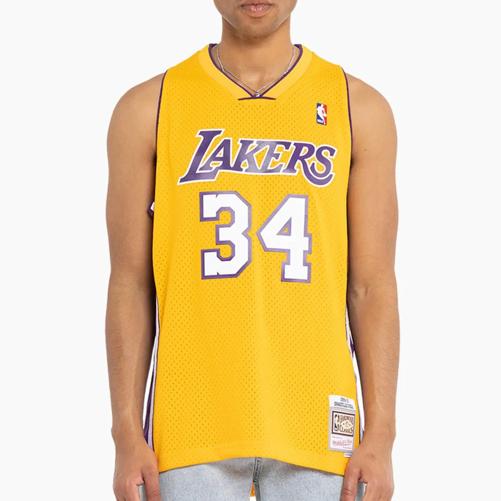 Los Angeles LA Lakers 1999-00 Lakers Shaquille O'Neal 34 Hardwood Classics Swingman Alternate Jersey by Mitchell & Ness