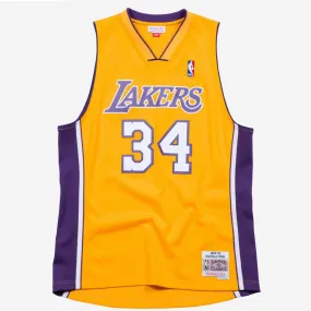 Los Angeles LA Lakers 1999-00 Lakers Shaquille O'Neal 34 Hardwood Classics Swingman Alternate Jersey by Mitchell & Ness