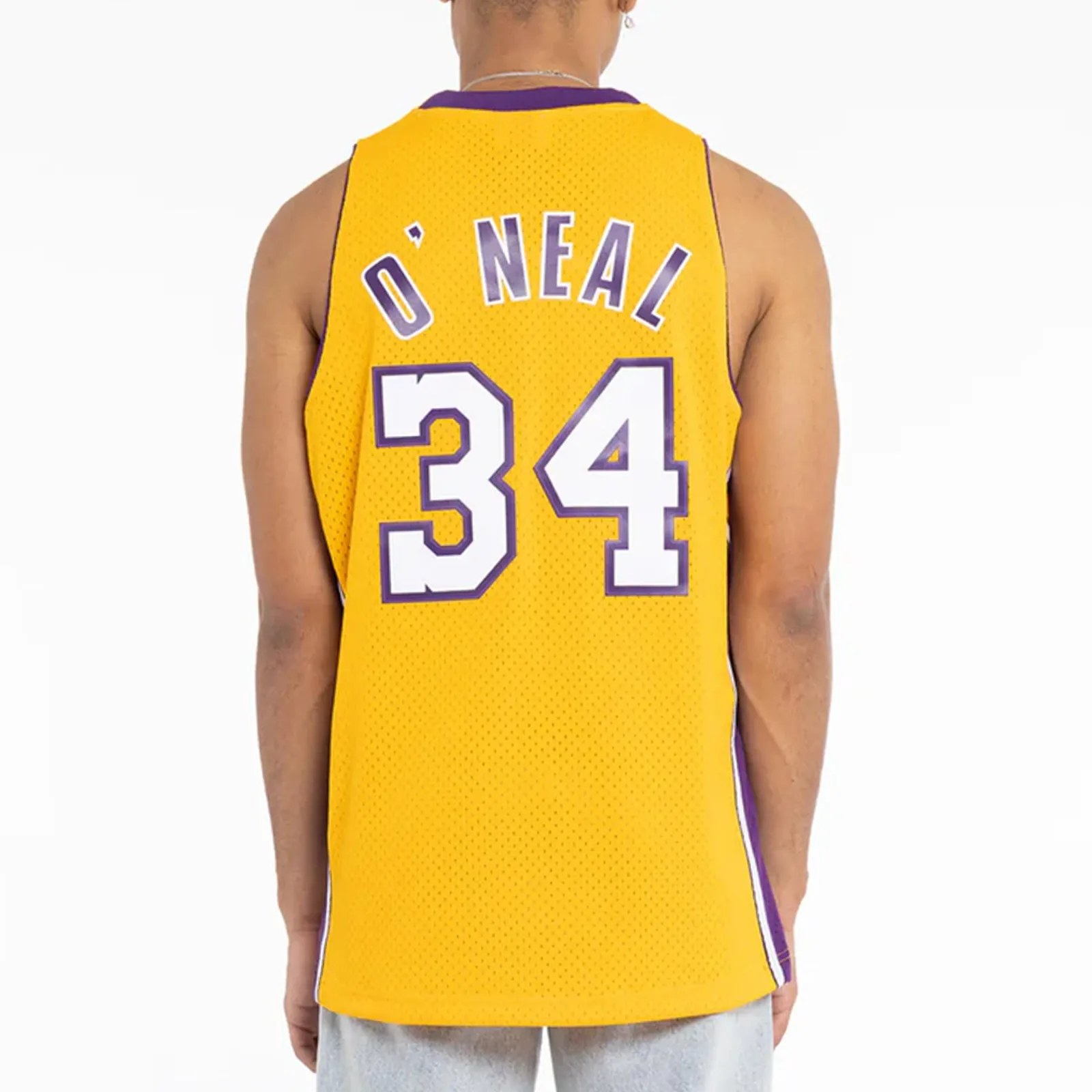 Los Angeles LA Lakers 1999-00 Lakers Shaquille O'Neal 34 Hardwood Classics Swingman Alternate Jersey by Mitchell & Ness