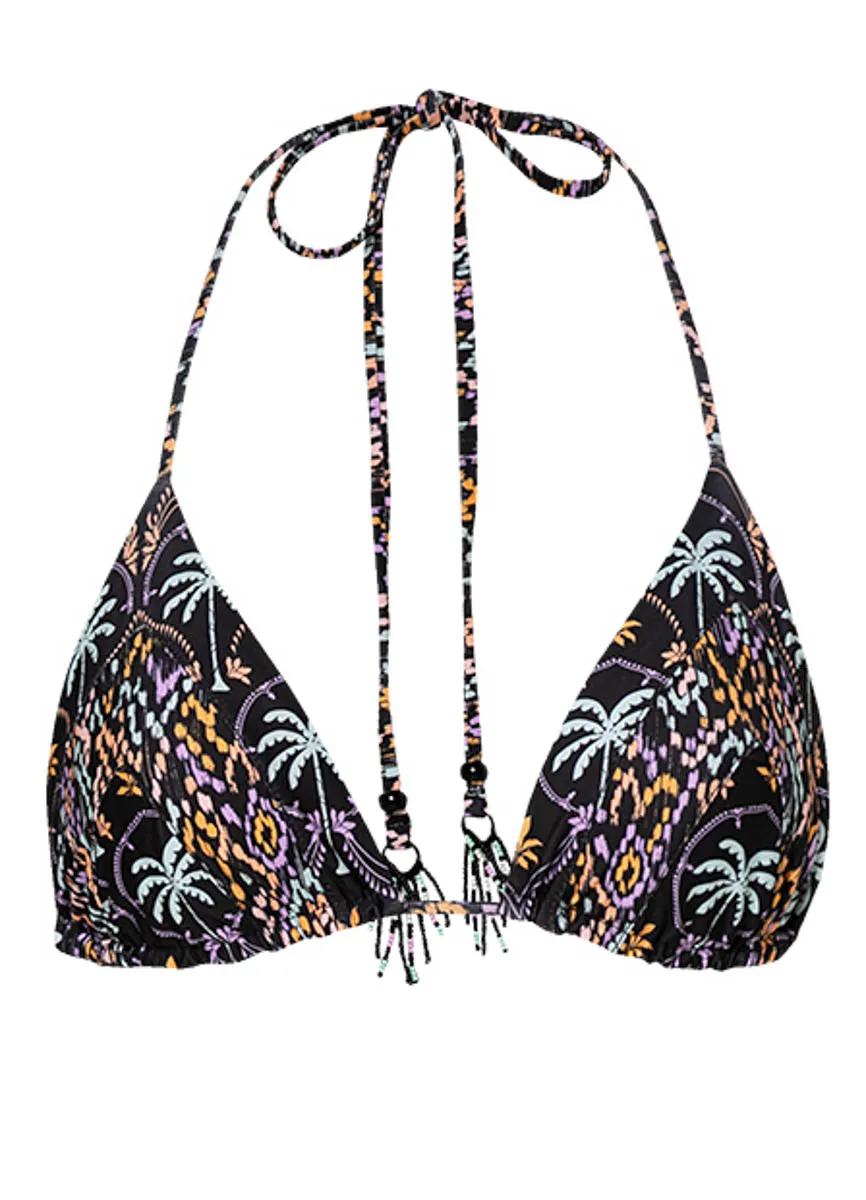 Maaji Midnight Palm Alana Sliding Triangle Bikini Top