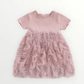 Mauve Ruffle Dress