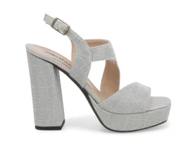 Melluso Donna Sandali Moda Eleganti Platform Tessuto