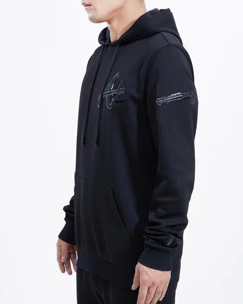 MLB ATLANTA BRAVES TRIPLE BLACK LOGO HOODY (BLACK)