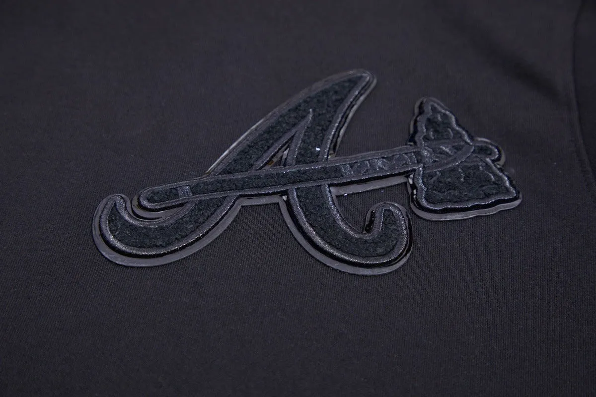 MLB ATLANTA BRAVES TRIPLE BLACK LOGO HOODY (BLACK)