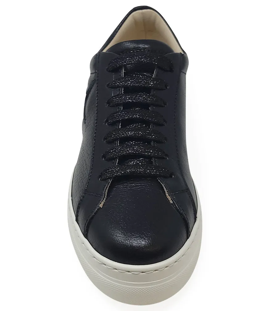 Moma X Madison Maison™ Black Leather Platform Sneaker