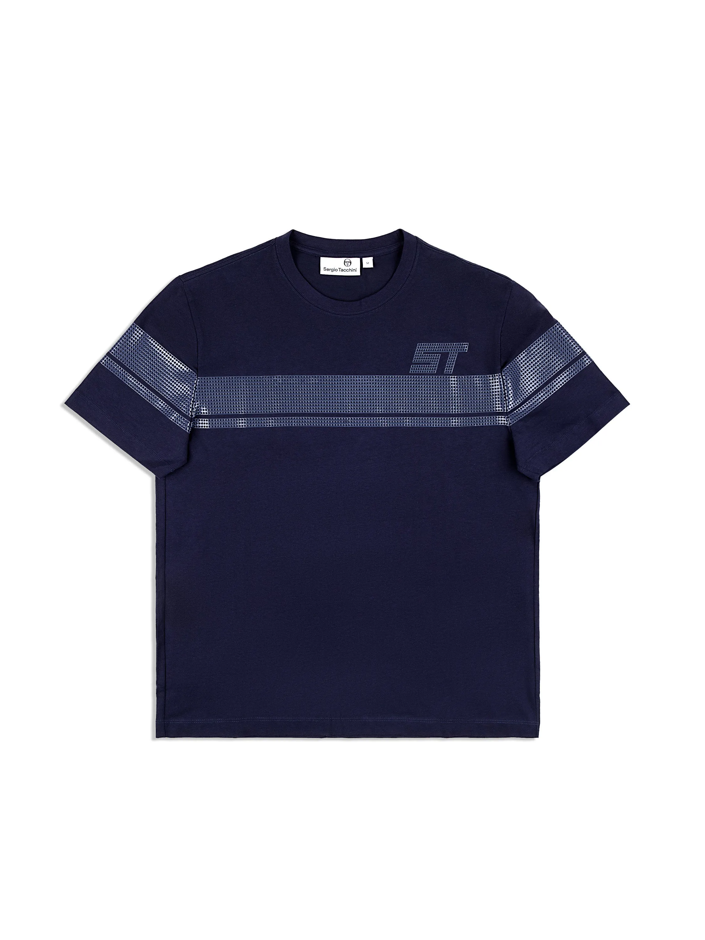 Perforata T-Shirt- Maritime Blue