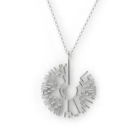 phylogenetic tree necklace | silver