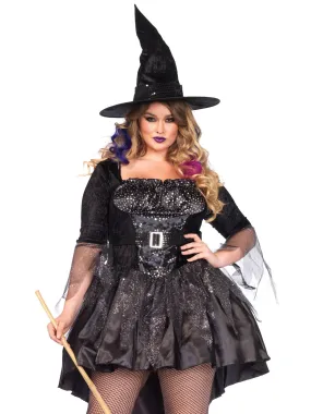 Plus Black Magic Witch Costume