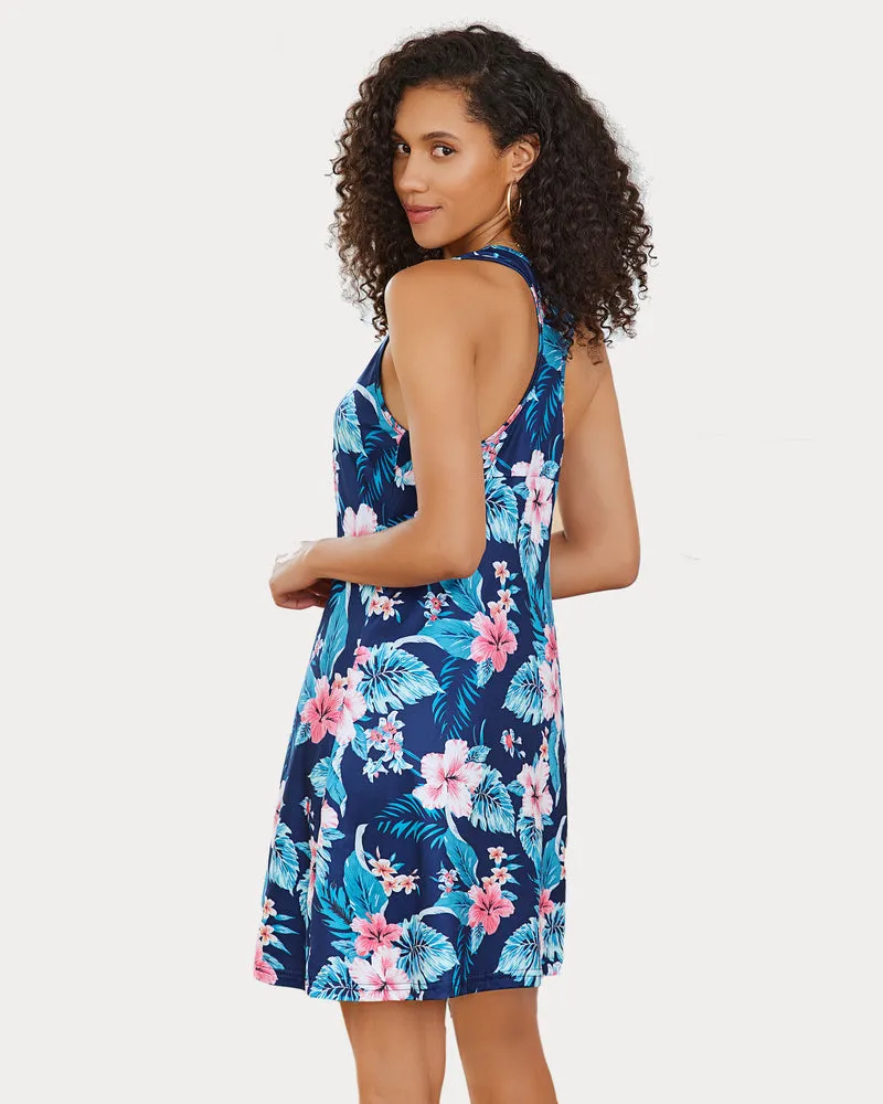 Printed Chemise Racerback Sleep Dress