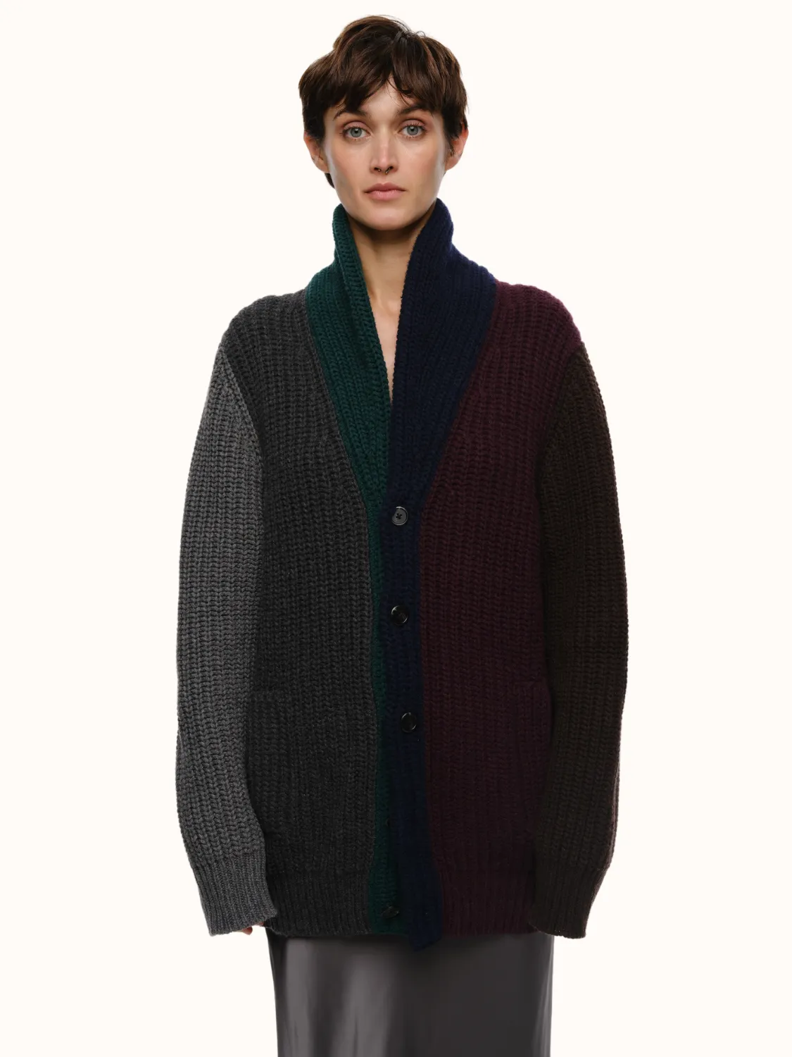 Quinn Cardigan in Recycled Cashmere & Recycled Wool