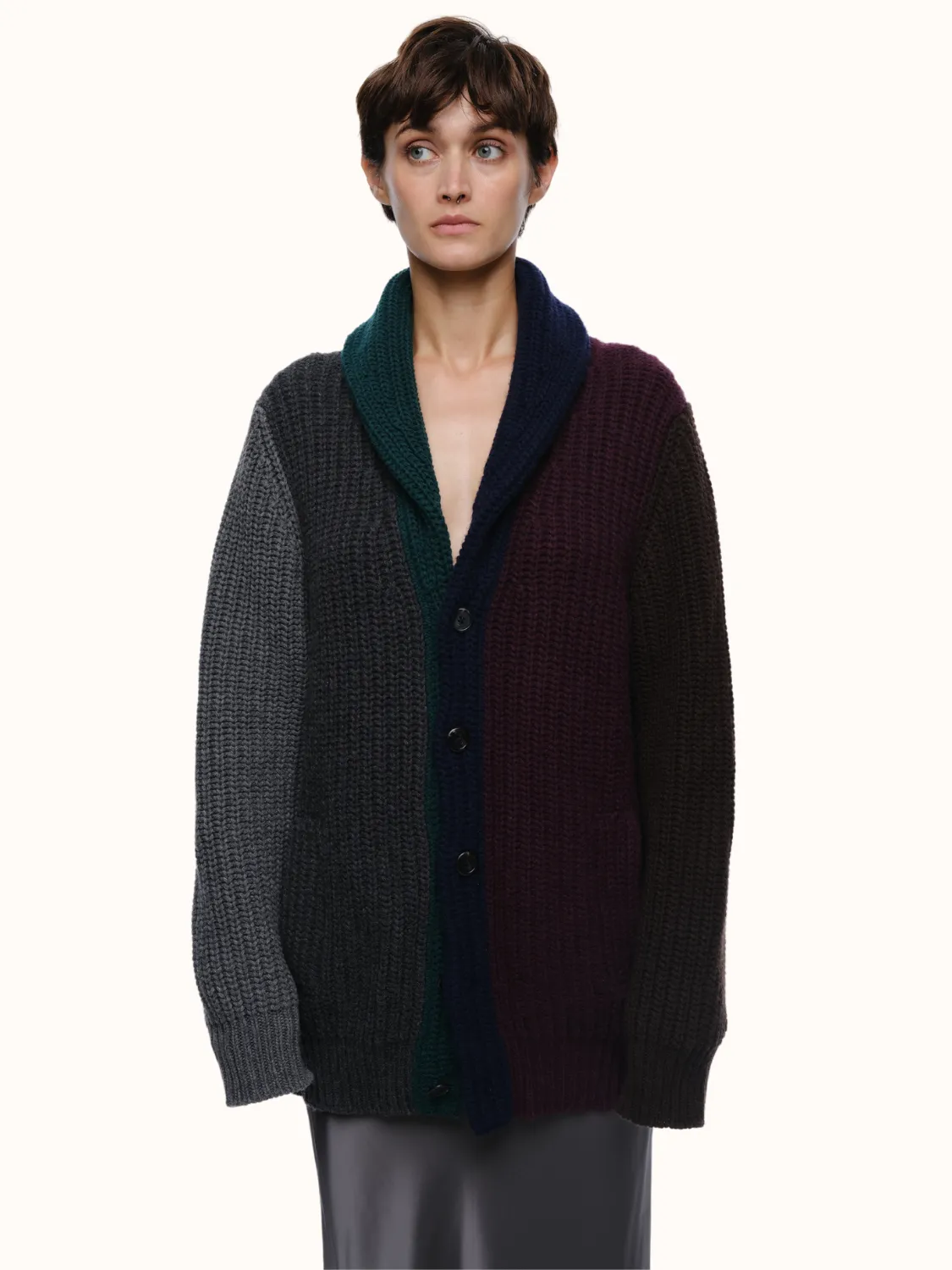 Quinn Cardigan in Recycled Cashmere & Recycled Wool