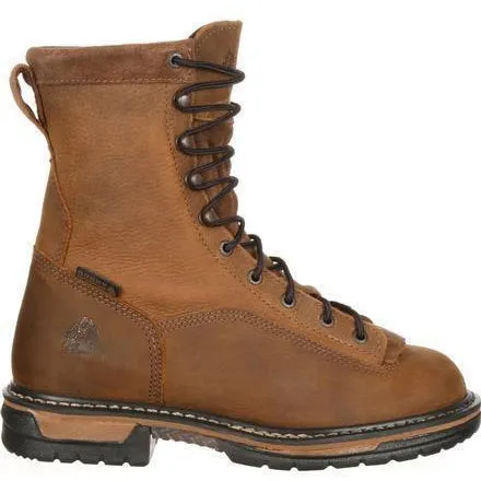 Rocky Men's Ironclad 8" Steel Toe WP Work Boot - Brown - FQ0006698