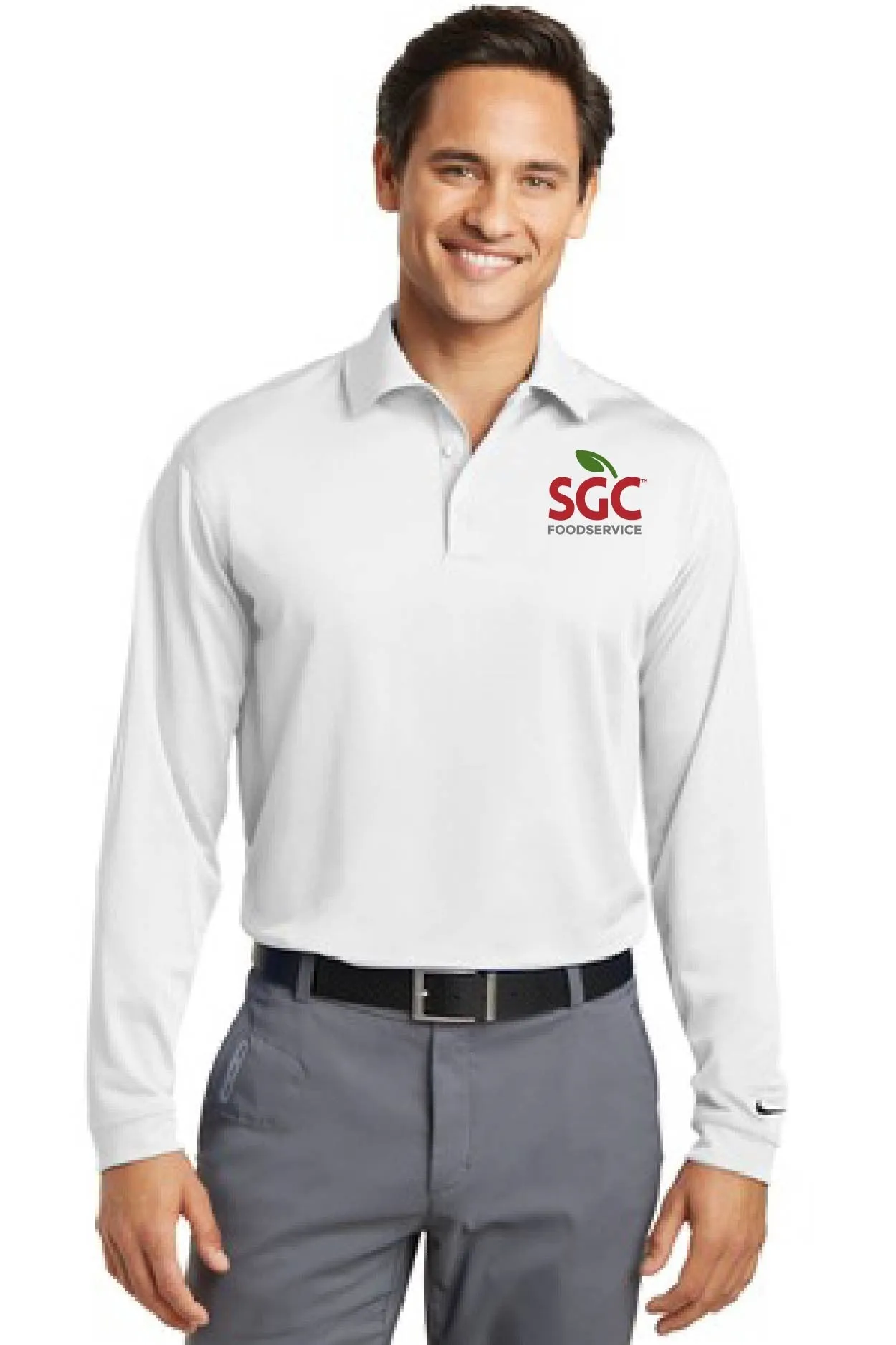 SGC Logo Nike Golf Long Sleeve Dri-FIT Stretch Tech Polo - 466364