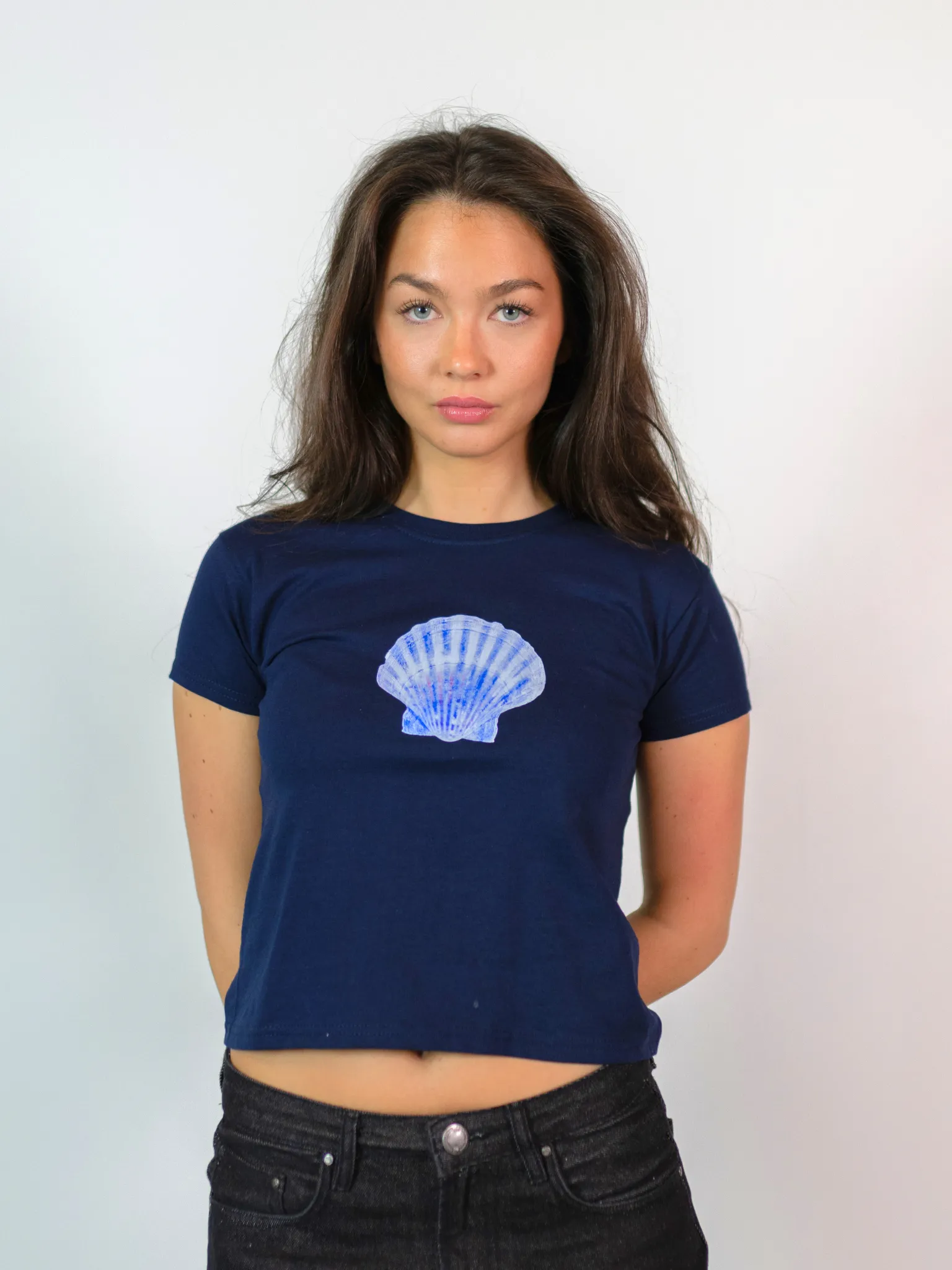 SHELLY (blå) BABY TEE - NAVY