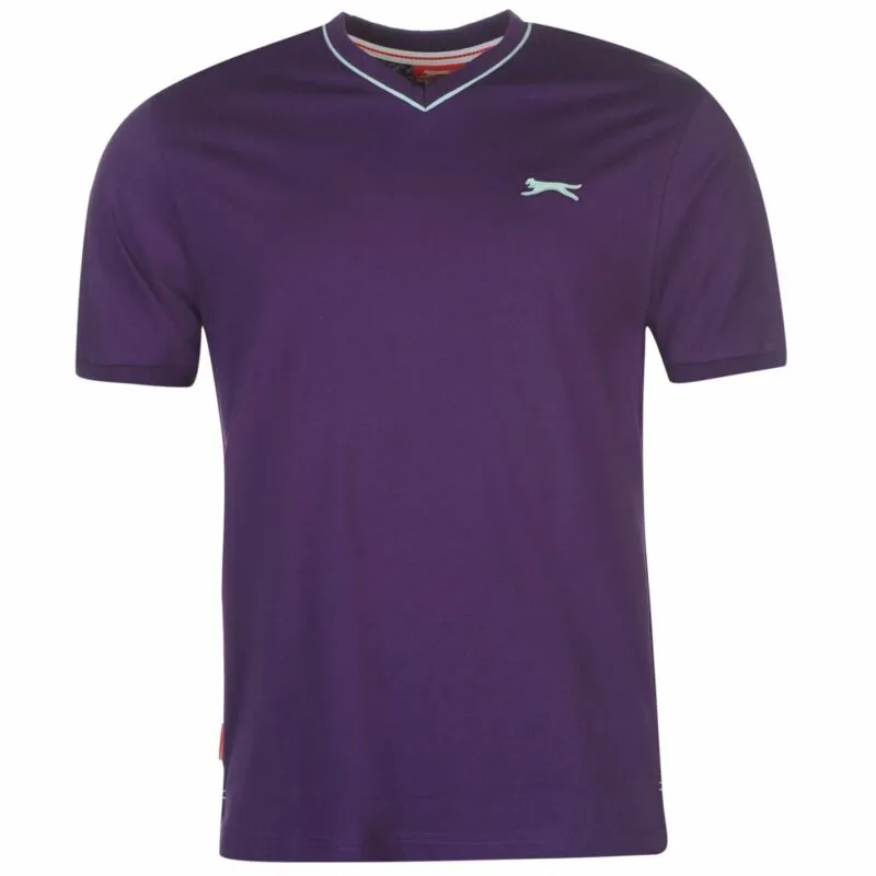 Slazenger Mens V Neck T Shirt Short Sleeve Tee Top Clothing Wear