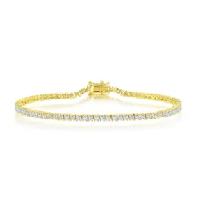 Tennis Bracelet - 3mm - Gold Plated