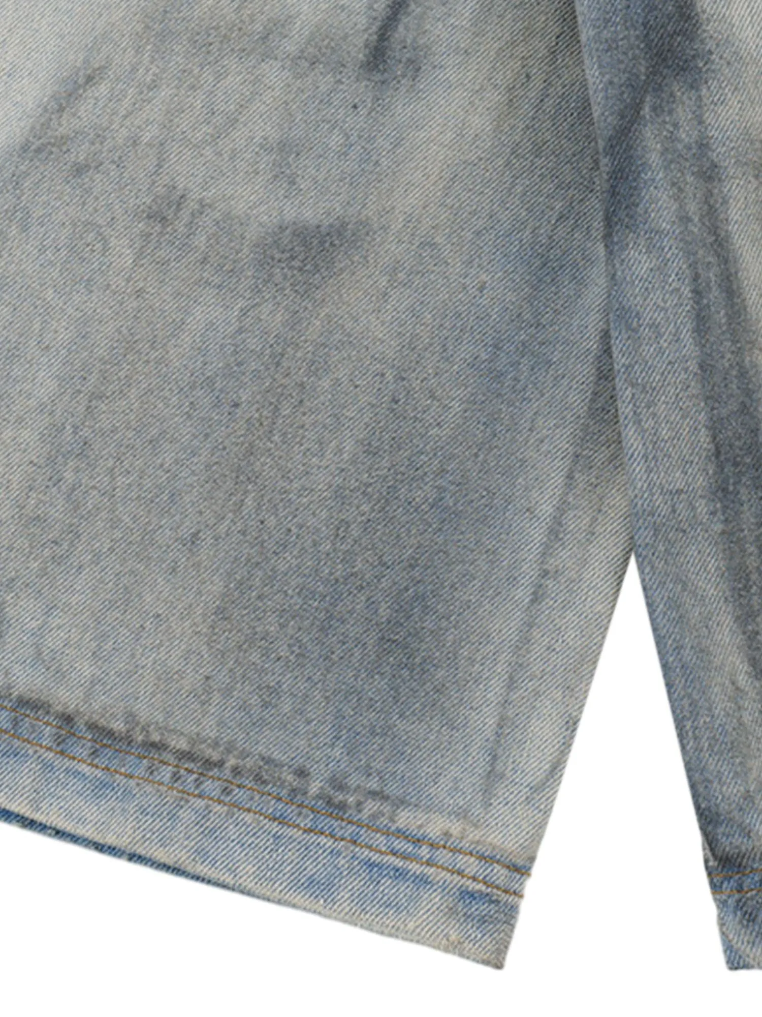 Thesupermade Punk High Street Dirty Ripped Denim Jorts