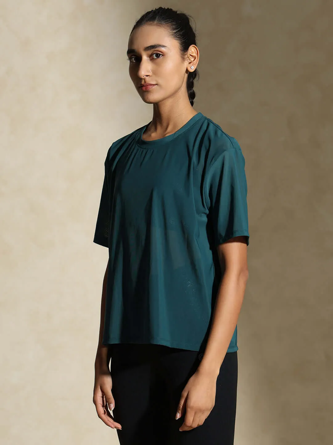 Traq Mesh Tee Teal