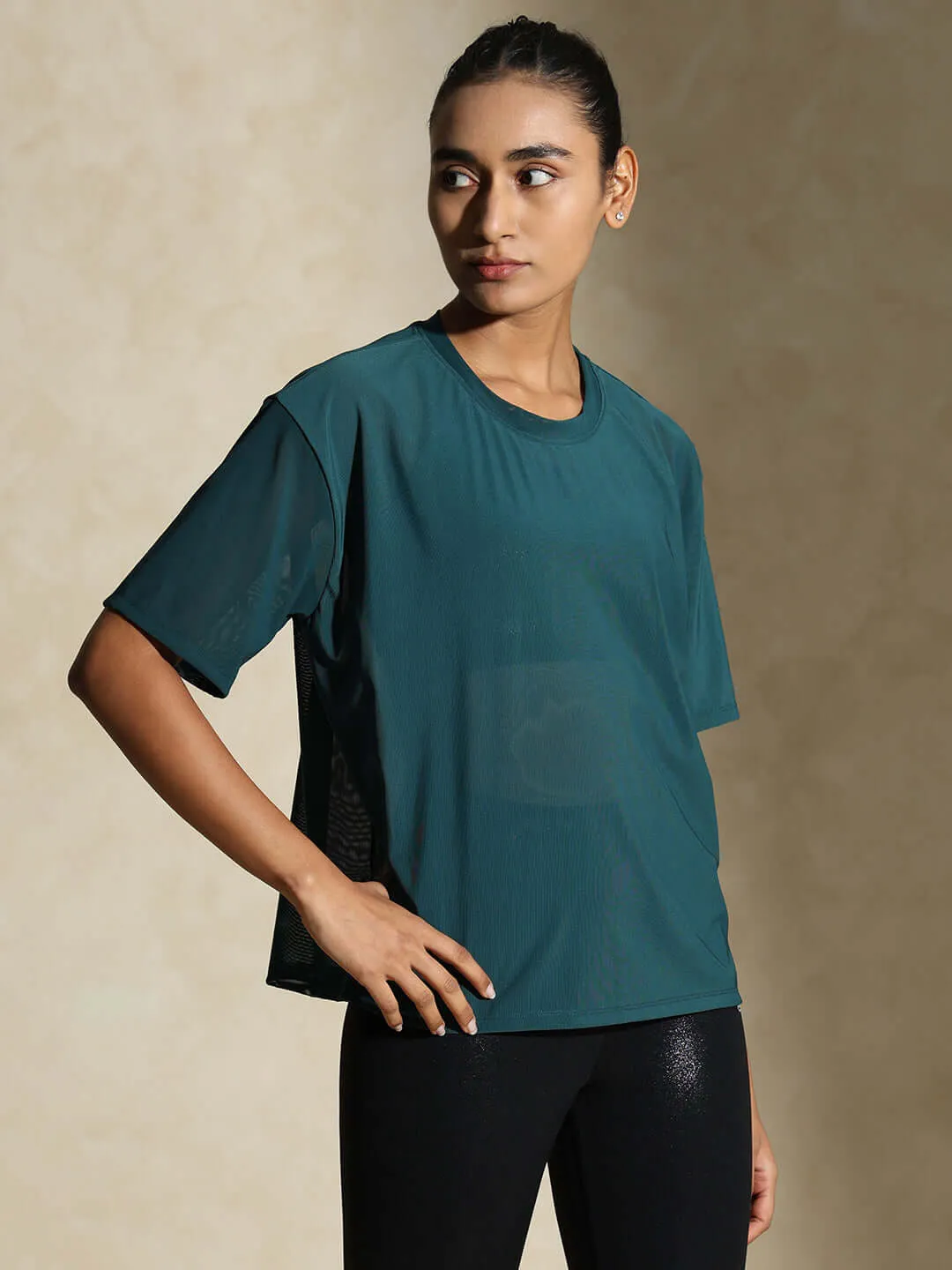 Traq Mesh Tee Teal