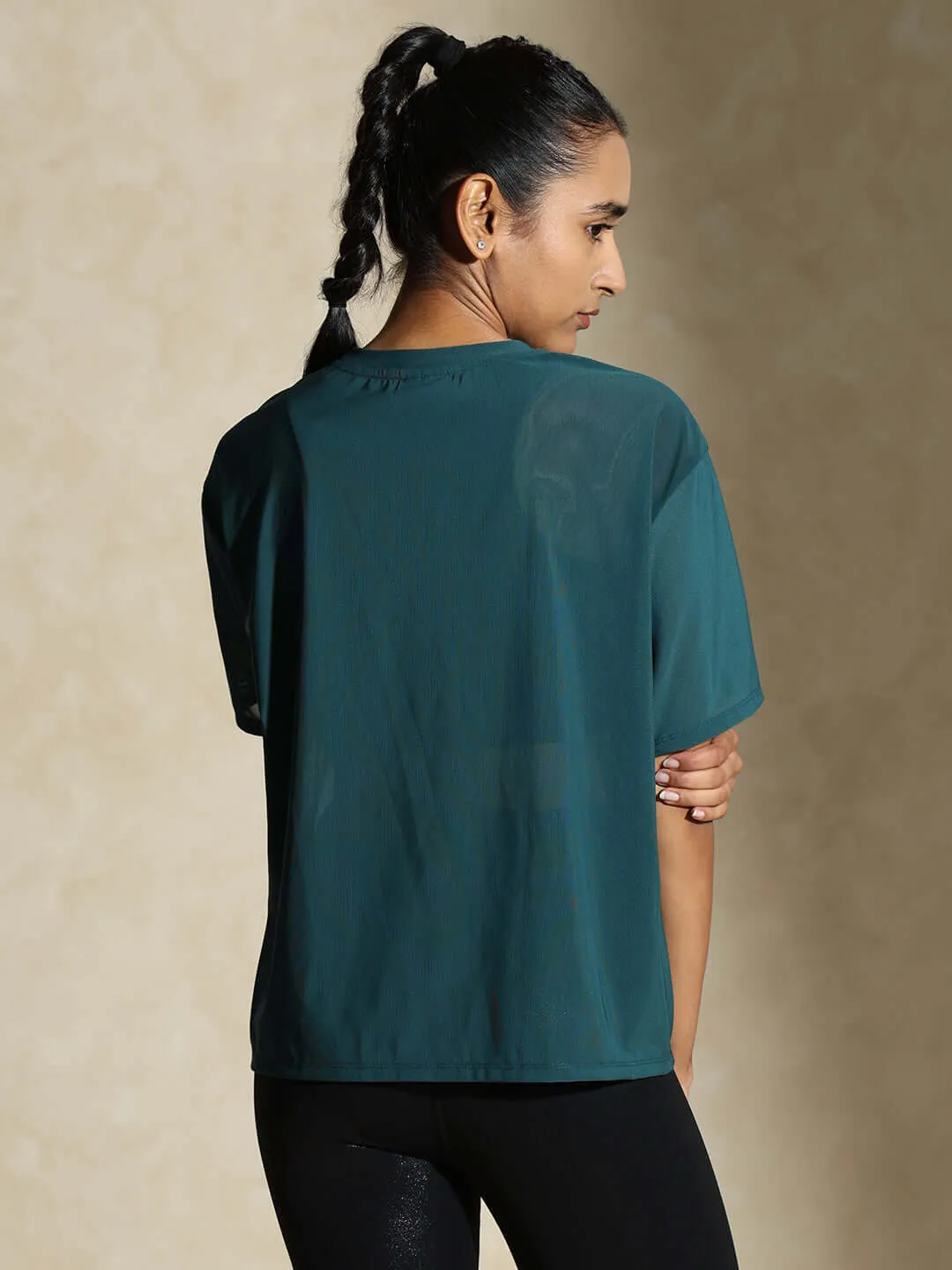 Traq Mesh Tee Teal