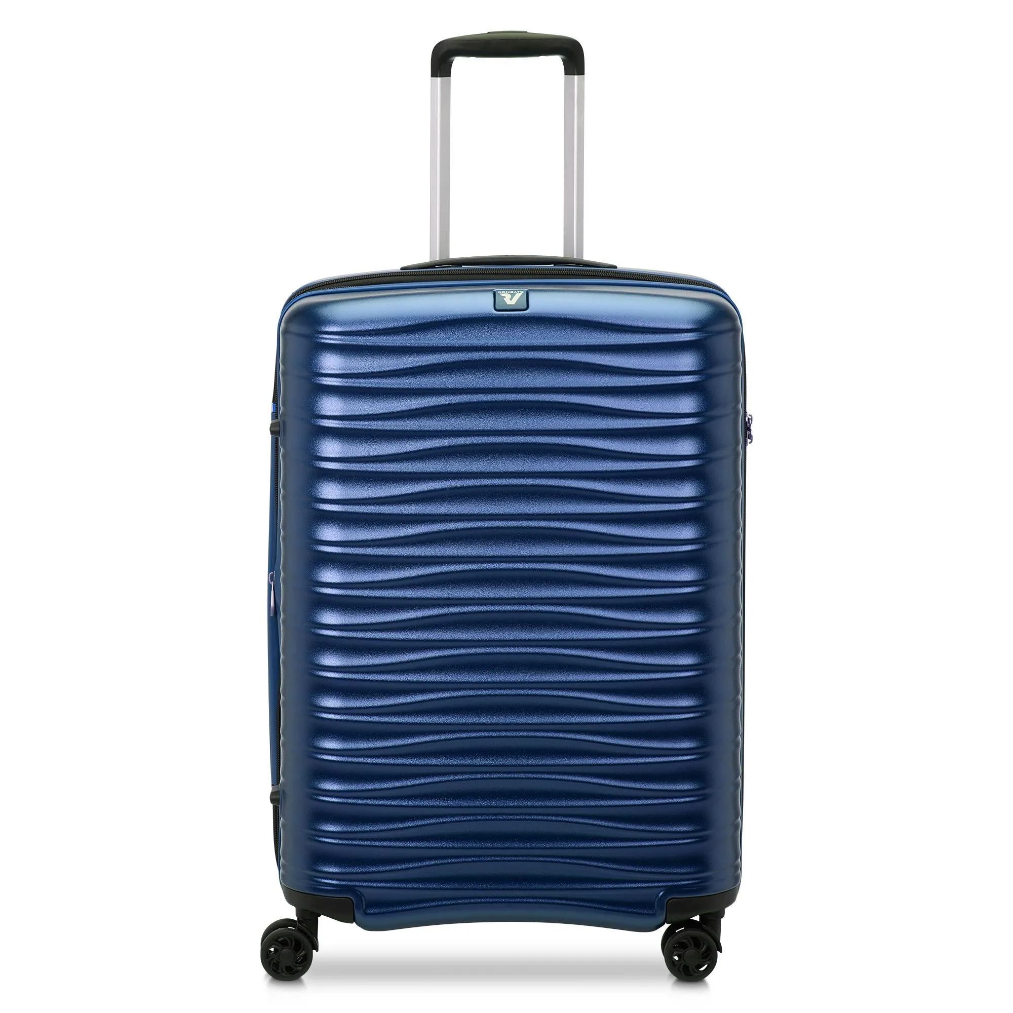 Trolley Medio 65 Cm RONCATO Wave Denim Rigido 4 Ruote Espandibile