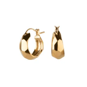 Vermeil Fragment Huggie Hoops