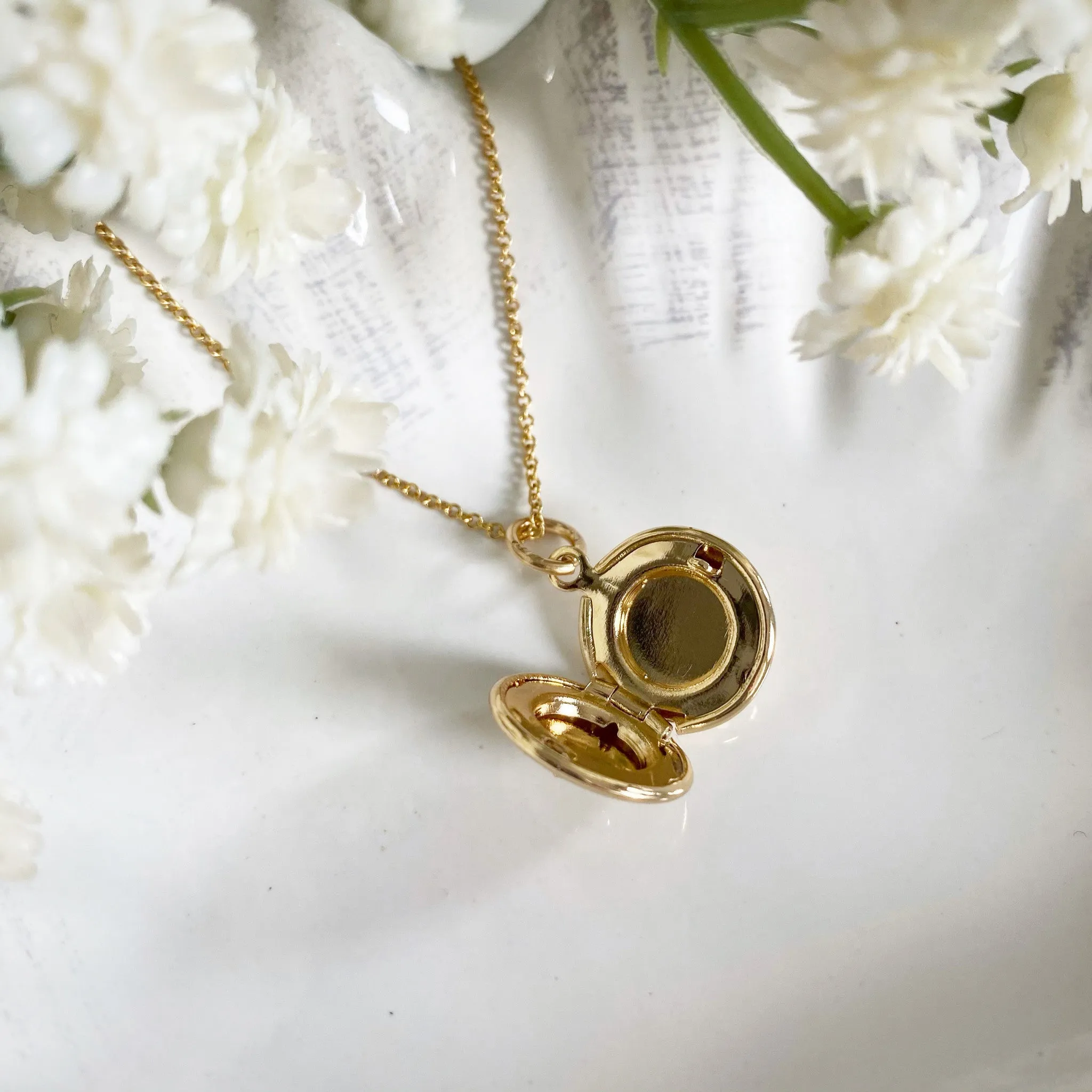 Wisteria London Gold Bee Locket