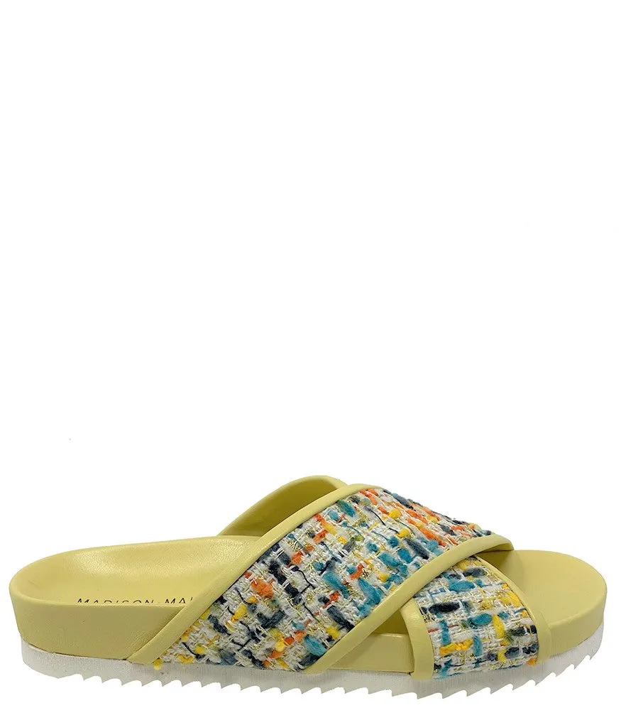 Yellow Cross Sandal