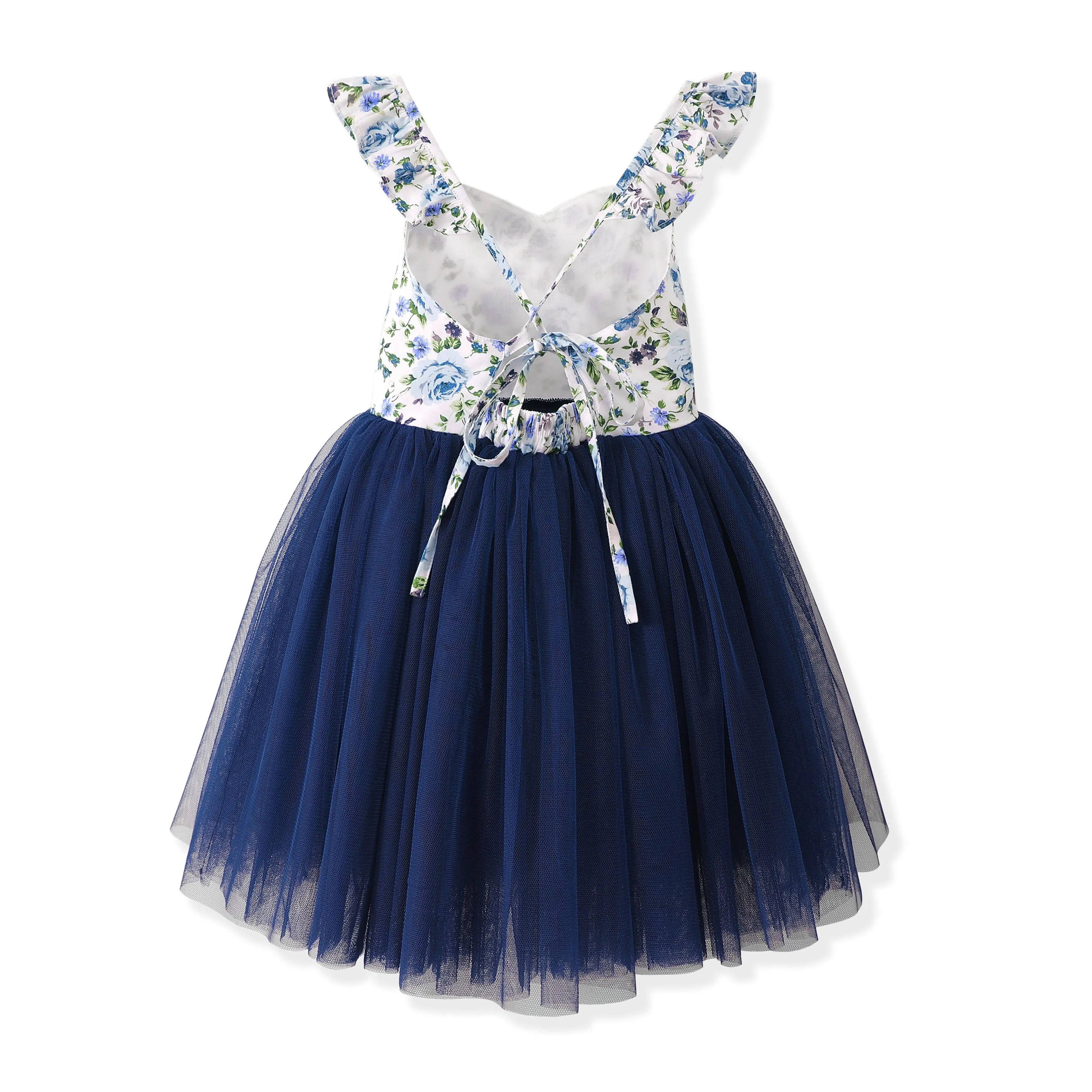 Zara Girls Tutu Dress - Navy Floral